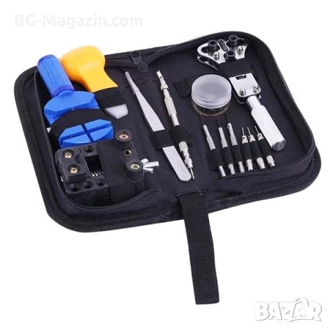 Професионален часовникарски комплект инструменти отвертки отваряне часовници смяна верижки батерии, снимка 3 - Отвертки - 50973769