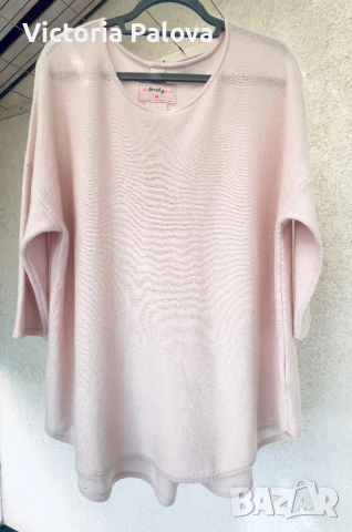 Красива блуза-туника THE LOVELY BRAND 100% кашмир, снимка 5 - Блузи с дълъг ръкав и пуловери - 52323899