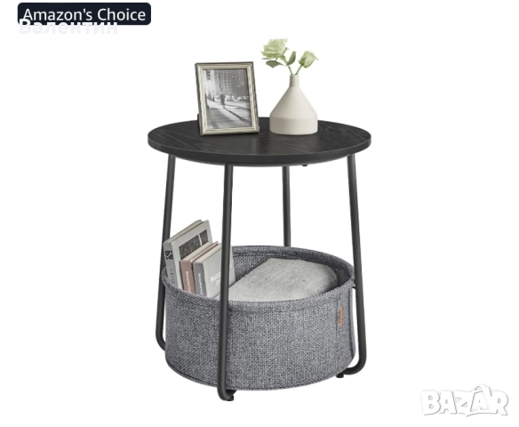 Кръгла помощна масичка VASAGLE