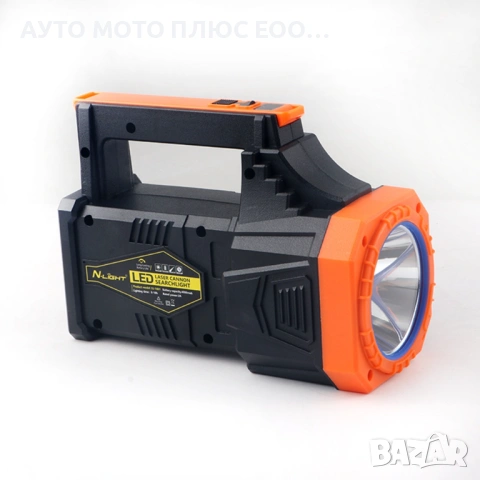 Мощен акумулаторен LED фенер с кабел за зареждане - 4000mAh., снимка 2 - Къмпинг мебели - 53924115