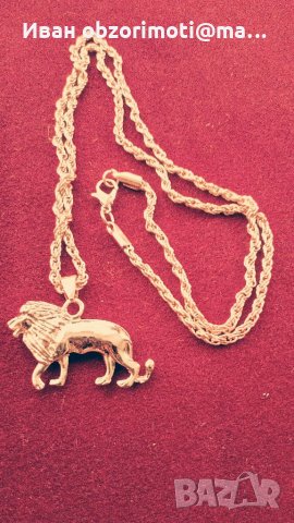 Синджир и медальон сьс златна риза 