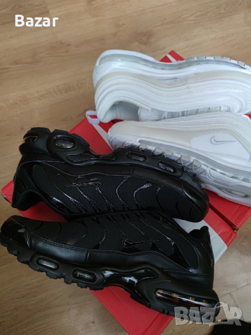 Nike Air Max 97 Pearl White TN Black Размер 45 Номер 29см Обувки Мъжки Маратонки, снимка 6 - Маратонки - 44780064
