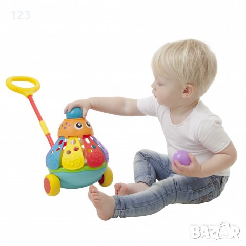 Playgro Активна играчка за бутане с топчета ОКТОПОД JERRY'S CLASS, снимка 3 - Образователни игри - 37438812