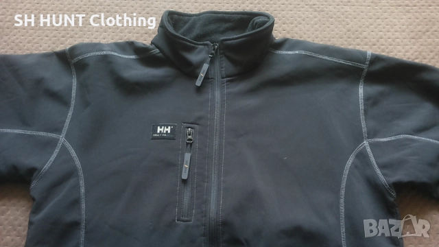 HELLY HANSEN Softshell Work Jacket размер L работна горница вятърно устойчива W4-709, снимка 5 - Суичъри - 52878568