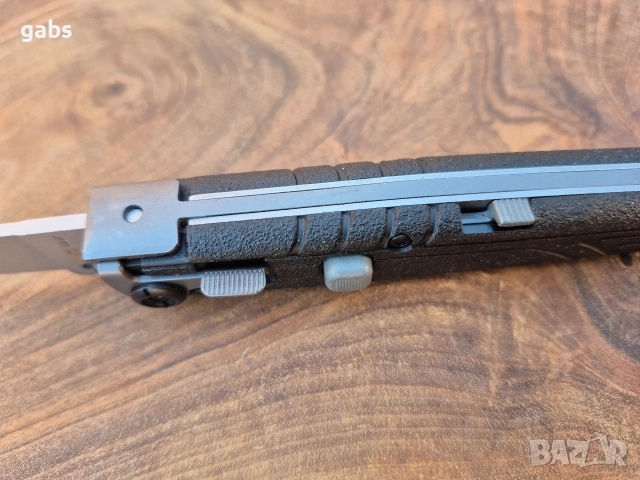 Италиански автоматичен нож Leverletto AKS by Bill Deshivs, снимка 8 - Ножове - 52867026