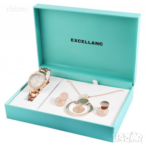 Подаръчни комплекти Excellanc за жени: часовник + бижу, снимка 5 - Подаръци за жени - 42627990