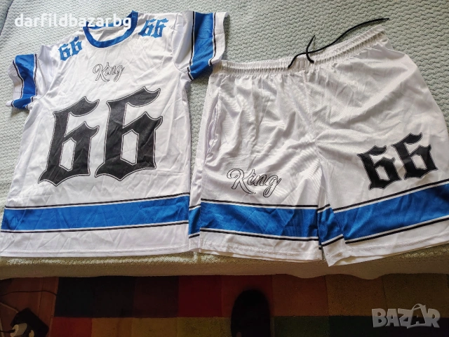 Комплект блуза и къси панталони , снимка 2 - Спортни дрехи, екипи - 54262891