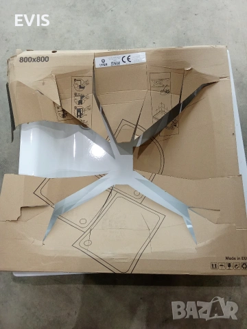 Стоманено поддушово корито Sanicomfort (80x80 см) – Внос от Германия, снимка 2 - Други стоки за дома - 53903613