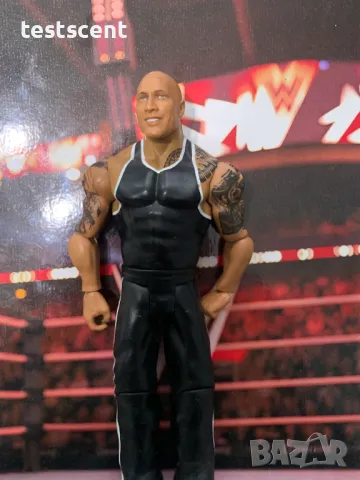 Екшън фигура WWE The Rock Скалата The Final Boss Basic mattel People's Champ figure играчка, снимка 2 - Други - 48829930