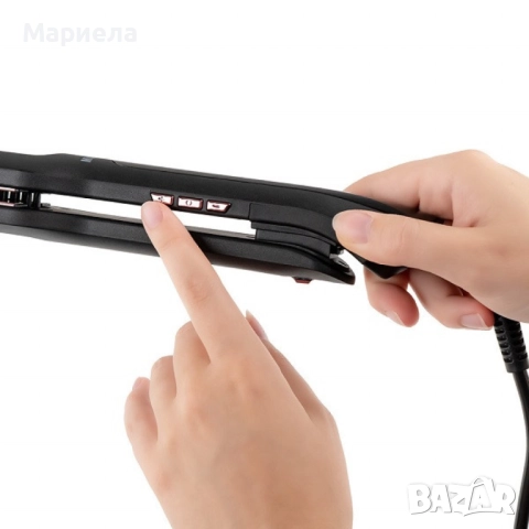 Преса за изправяне на коса с вграден насочващ гребен Muhler MHS-777, снимка 4 - Преси за коса - 52553433