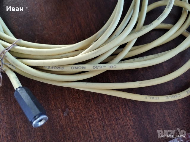profesional low noise cable кабел за микрофон , снимка 3 - Микрофони - 52367453