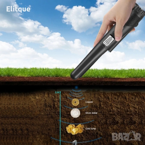 Професионален металотърсач пинпойнтер с дисплей