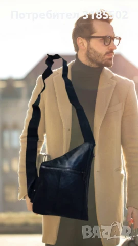 Мъжка чанта през рамо, снимка 5 - Чанти - 51220607