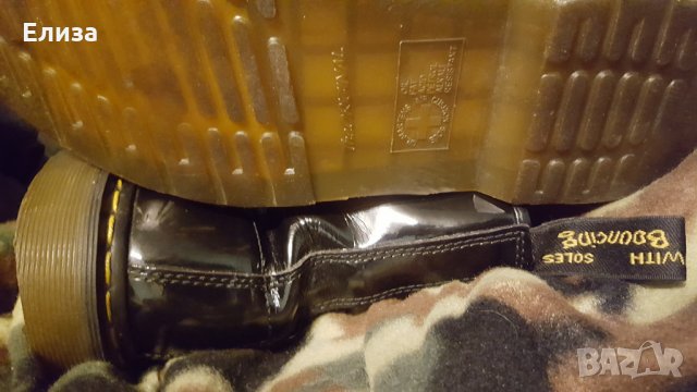 ОРИГИНАЛНИ лачени кубинки DR MARTENS 8дупки, снимка 5 - Дамски боти - 31826473