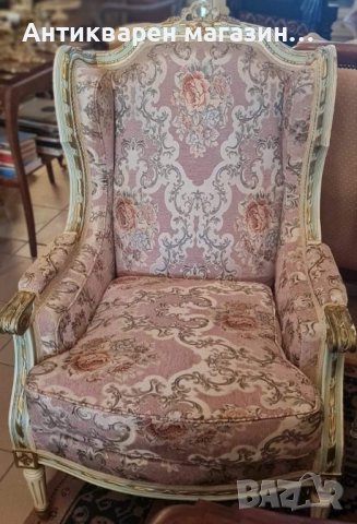 Античен комплект от две кресла-Луи XV. , снимка 1 - Столове - 44318337