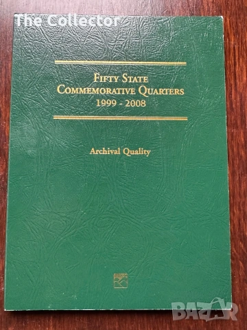 Уникална пълна колекция монети 25 цента, 1/4 долар.