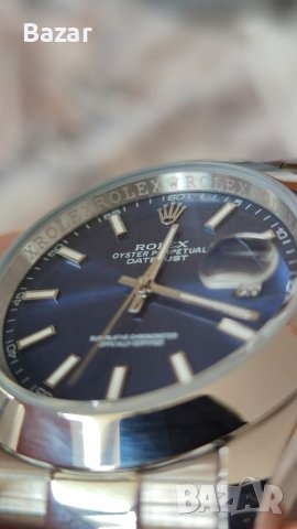 Rolex Oyster Perpetual Datejust Blue Механичен - Работи Без Батерии , снимка 4 - Луксозни - 40513467