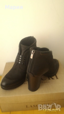 Удобни и леки боти - набук - нови!, снимка 6 - Дамски боти - 52669175