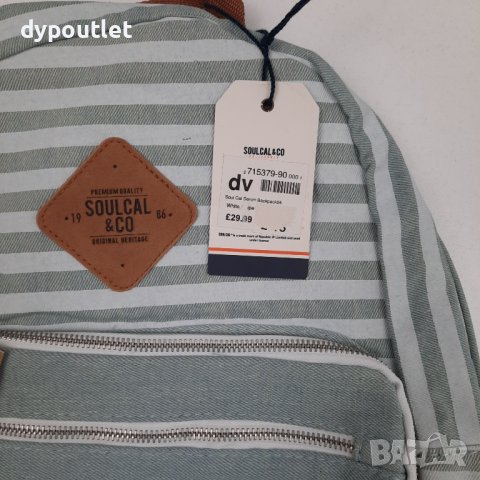 Мъжка раница Soul Cal Denim B/P, размери - 39x29x14 см.                               , снимка 4 - Раници - 39197104