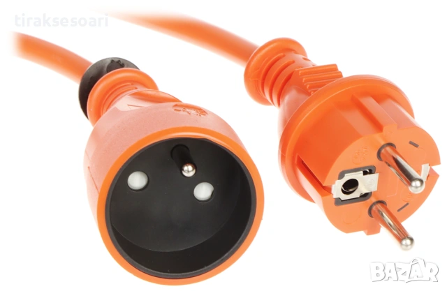 Удължител кабел 20м Шуко 16A външен кабел 3x1.5mm² 230V градина строителство, снимка 4 - Други инструменти - 54275663