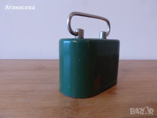 Метална касичка ДСК тъмно зелена, снимка 2 - Антикварни и старинни предмети - 42798004