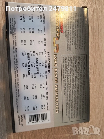 Патрони Barnes vor-tx 139грейна в калибър 7мм рем маг, снимка 2 - Оборудване и аксесоари за оръжия - 53174332