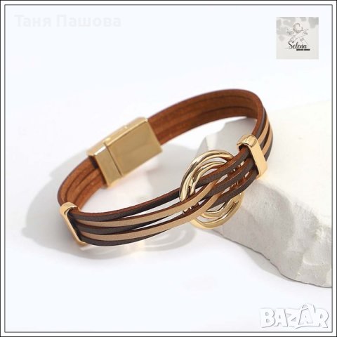 КОЖЕНИ ГРИВНИ С МЕТАЛНИ ЕЛЕМЕНТИ , снимка 8 - Гривни - 40192223