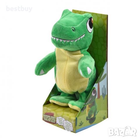 Танцуващ и говорещ динозавър, снимка 2 - Плюшени играчки - 39176382