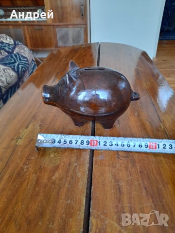 Стара керамична касичка Прасе, снимка 3 - Други ценни предмети - 31854285