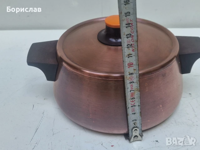 Медна тенджера, снимка 2 - Съдове за готвене - 50730345
