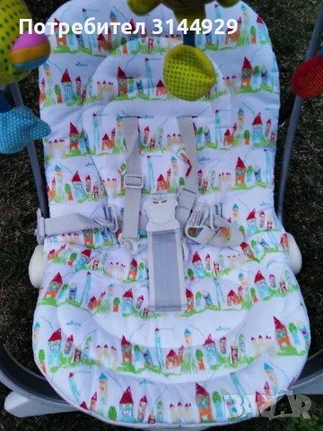  Електрическа бебешка люлка Chicco Polly Swing / Почти НОВА, снимка 6 - Детски люлки - 56012191