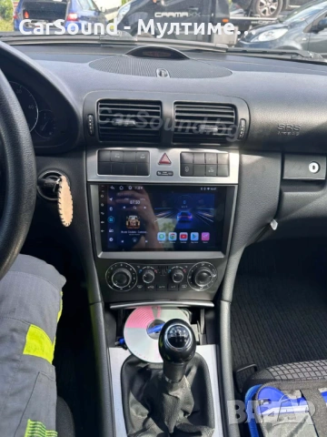 Mercedes W203 9" Мултимедия / Android 15 Мерцедес Ц C-Class Facelift Навигация, снимка 2 - Аксесоари и консумативи - 48673458