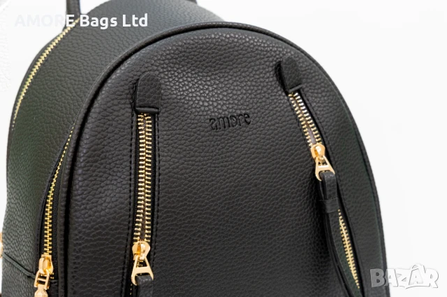 Дамска раница AMORE Martina - Black, снимка 5 - Раници - 50656759
