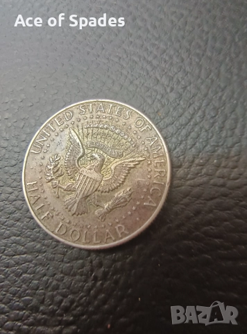 Американски Сребърен Долар Half Dollar 1968 , снимка 4 - Нумизматика и бонистика - 51603305