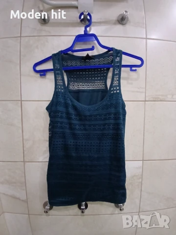 Amisu топ с дантела, снимка 3 - Потници - 50866495