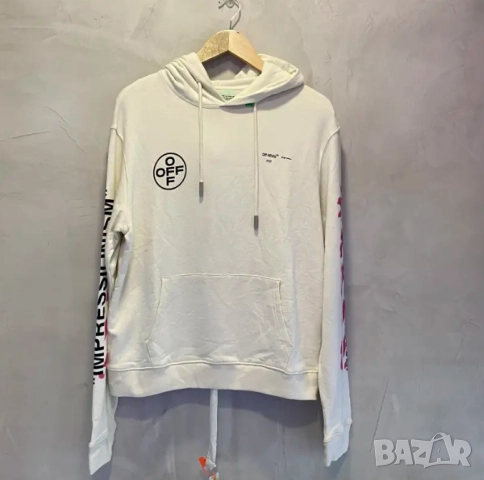 Суичър с качулка Off-White Impressionism размер Л, снимка 2 - Суичъри - 52644127