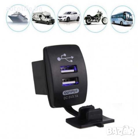 USB порт / зарядно за вграждане DC 5V / 3.1A