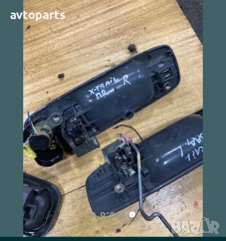 Nissan x-trail 2003година външни и вътрешни дръжки предна дясна и задни врати, снимка 5 - Части - 40387731