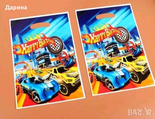 Парти сет украса колите Hot wheels и Пламъчко и машините , снимка 11 - Други - 41024146