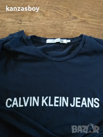 CALVIN KLEIN JEANS - страхотна мъжка блуза М, снимка 3 - Блузи - 48492947