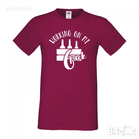 Мъжка тениска Working On My 6 Pack 3,Бира,Бирфест,Beerfest,Подарък,Изненада,Рожден Ден, снимка 11 - Тениски - 36389599