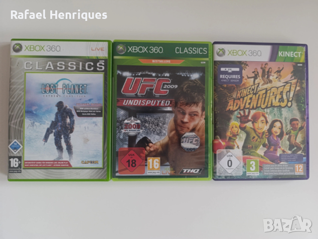 Xbox 360 - Lost Planet, UFC 2009, Kinect Adventures