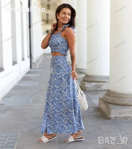 Дамски комплект от две части с топ и пола Febo, 4цвята , снимка 14 - Комплекти - 50413849