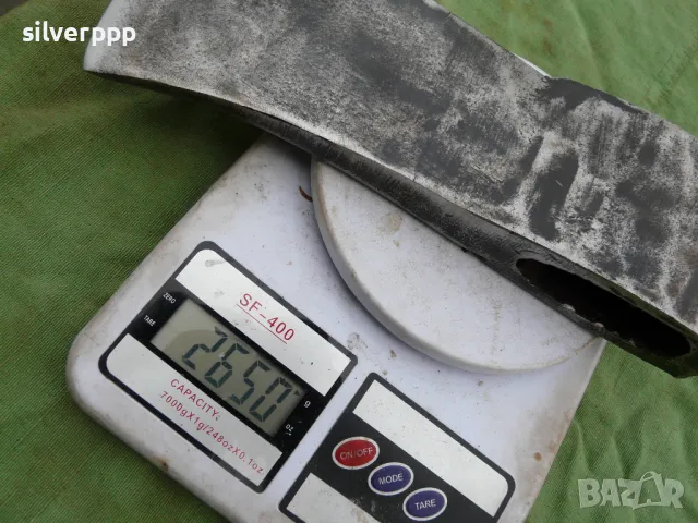  Стар огромен кован топор - 554 , снимка 6 - Други ценни предмети - 49707555