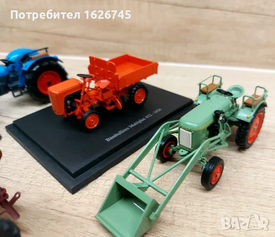 Трактори 1:43 9бр., снимка 7 - Колекции - 56108380