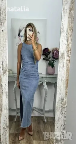 Дамска дънкова рокля, снимка 1