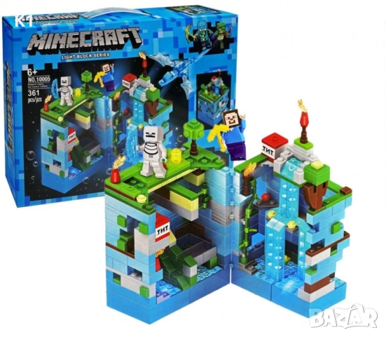 Minecraft конструктор "Битката за крепостта" със светещи ЛЕД елементи