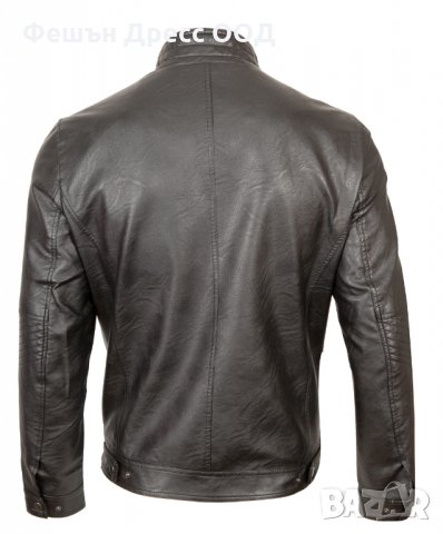 Мъжко кожено яке – 3244 S - 7XL, снимка 4 - Якета - 31333353