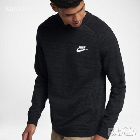 Nike Tech Knit Crew Neck Pullover Sweatshirt - страхотна мъжка блуза, снимка 2 - Спортни дрехи, екипи - 40714829