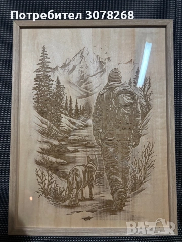 Картина лазерно гравирана 